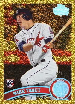 2011 Topps Update - Canary Diamond Anniversary #US175 Mike Trout Front