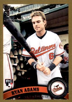 2011 Topps Update - Gold #US56 Ryan Adams Front