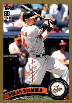 2011 Topps Update - Gold #US76 Nolan Reimold Front