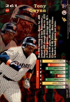 1995 Stadium Club - Virtual Reality #261 Tony Gwynn Back