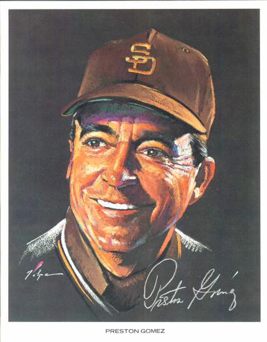 1969 Volpe San Diego Padres #5 Preston Gomez Front