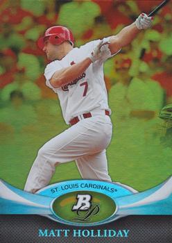 2011 Bowman Platinum - Gold #98 Matt Holliday Front