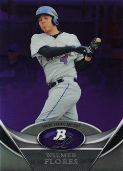 2011 Bowman Platinum - Prospects Purple Refractors #BPP44 Wilmer Flores Front