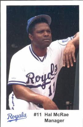 1992 Kansas City Royals Police #NNO Hal McRae Front