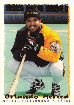 1995 Topps #21 Orlando Merced Front