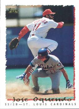 1995 Topps #291 Jose Oquendo Front