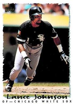 1995 Topps #314 Lance Johnson Front