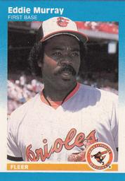 1987 Fleer Classic Miniatures #75 Eddie Murray Front