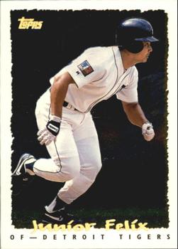 1995 Topps - CyberStats (Spectralight) #135 Junior Felix Front