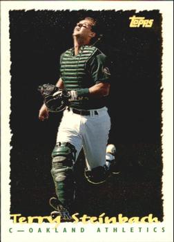 1995 Topps - CyberStats (Spectralight) #238 Terry Steinbach Front