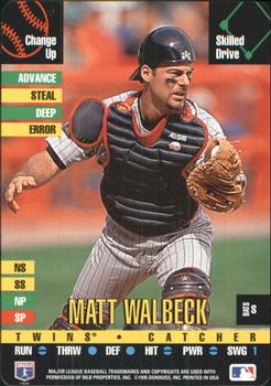 1995 Donruss Top of the Order #NNO Matt Walbeck Front