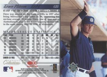 1998 Donruss Collections Donruss - Prized Collections #PC 135 Dave Nilsson Back