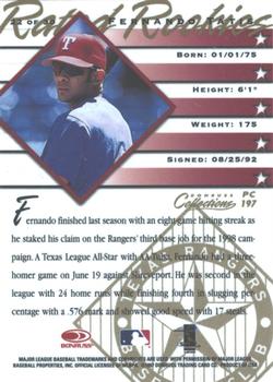 1998 Donruss Collections Donruss - Prized Collections #PC 197 Fernando Tatis Back