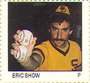 1983 Fleer Stamps #NNO Eric Show Front
