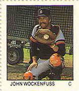 1983 Fleer Stamps #NNO John Wockenfuss Front