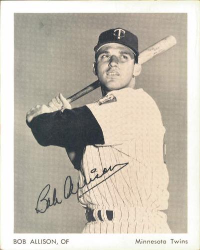 1961 Minnesota Twins 4x5 Photos #NNO Bob Allison Front