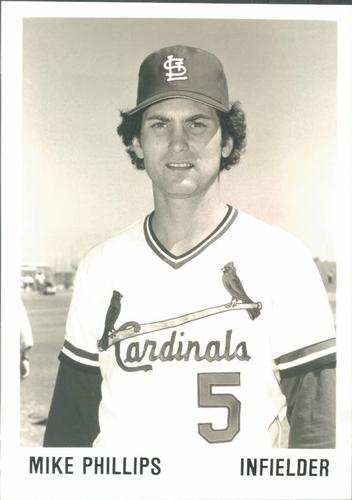 1979 St. Louis Cardinals Photos 5x7 #NNO Mike Phillips Front