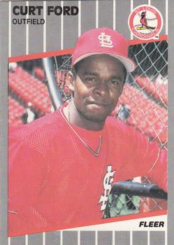 1989 Fleer - Glossy #450 Curt Ford Front