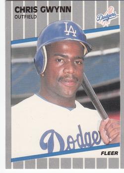 1989 Fleer - Glossy #59 Chris Gwynn Front