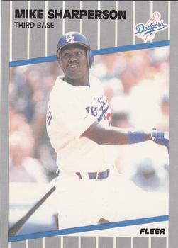1989 Fleer - Glossy #72 Mike Sharperson Front