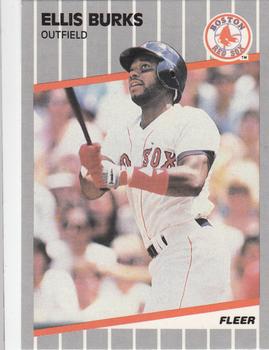 1989 Fleer - Glossy #83 Ellis Burks Front