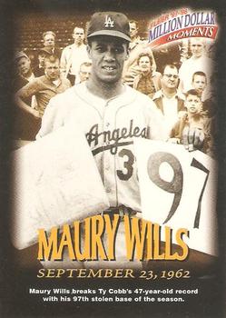 1997-98 Fleer Million Dollar Moments #25 Maury Wills Front