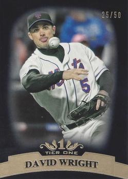 2011 Topps Tier One - Black #84 David Wright Front