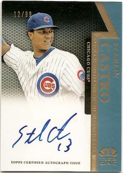 2011 Topps Tier One - On The Rise Autographs #OR-SC Starlin Castro Front