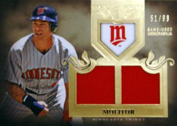 2011 Topps Tier One - Top Shelf Relics Dual #TSR29 Paul Molitor Front