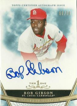 2011 Topps Tier One - Top Tier Autographs #TT-BG Bob Gibson Front