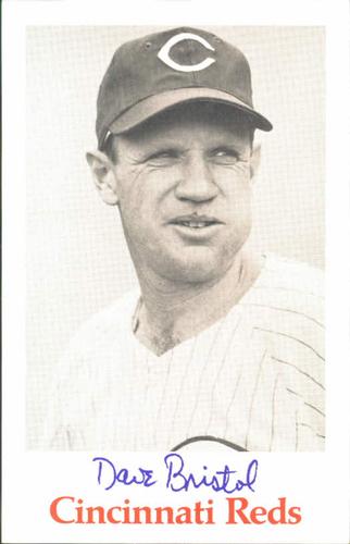 1967 Cincinnati Reds Photocards #NNO Dave Bristol Front