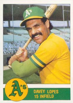 1982 Granny Goose Oakland Athletics #NNO Davey Lopes Front