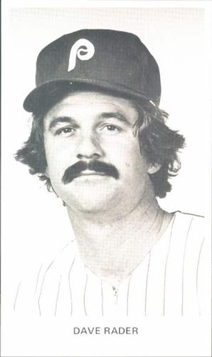 1979 Philadelphia Phillies Photocards #NNO Dave Rader Front