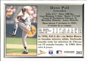 1993 Pacific Spanish #393 Donn Pall Back