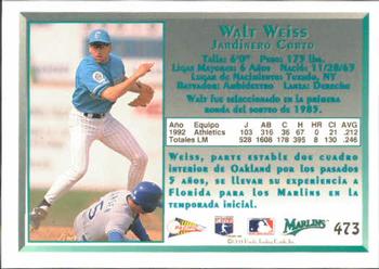 1993 Pacific Spanish #473 Walt Weiss Back
