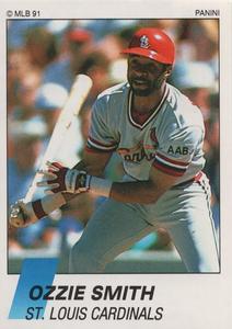 1991 Panini Stickers (Canada) #34 Ozzie Smith Front