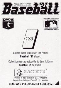 1991 Panini Stickers (Canada) #133 Paul O'Neill Back