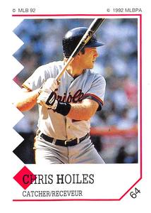 1992 Panini Stickers (Canadian) #64 Chris Hoiles Front