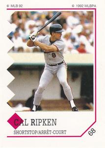 1992 Panini Stickers (Canadian) #68 Cal Ripken Jr. Front