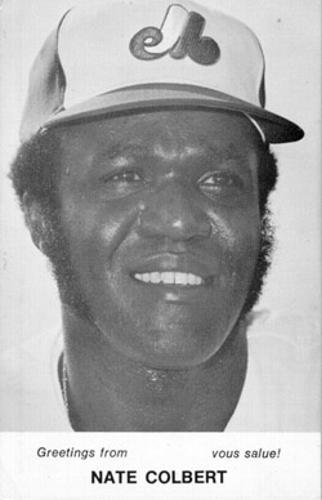 1976 Montreal Expos Postcards #NNO Nate Colbert Front