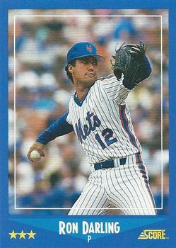 1988 Score - Glossy #141 Ron Darling Front