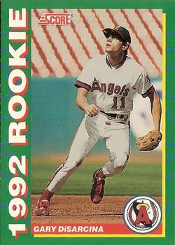 1992 Score Rookies #25 Gary DiSarcina Front
