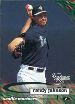 1998 SkyBox Dugout Axcess #79 Randy Johnson Front