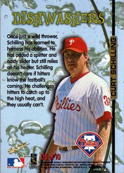 1998 SkyBox Dugout Axcess - Dishwashers #D5 Curt Schilling Back