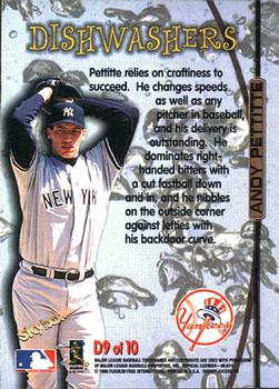1998 SkyBox Dugout Axcess - Dishwashers #D9 Andy Pettitte Back