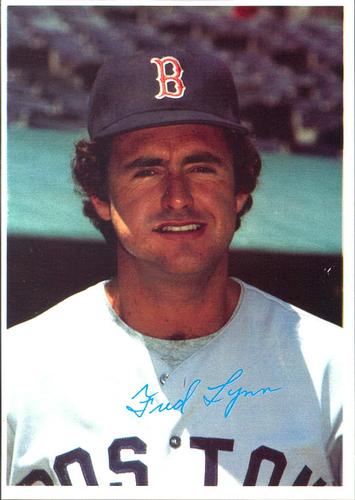 1980 Topps Superstar Photos (White Backs) #10 Fred Lynn Front