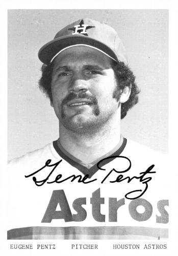 1976 Houston Astros Photocards #NNO Gene Pentz Front
