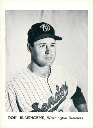 1965 Jay Publishing Washington Senators #NNO Don Blasingame Front