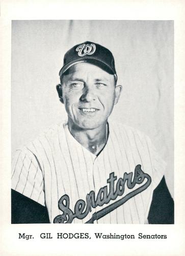 1965 Jay Publishing Washington Senators #NNO Gil Hodges Front