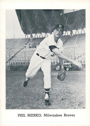 1965 Jay Publishing Milwaukee Braves #NNO Phil Niekro Front